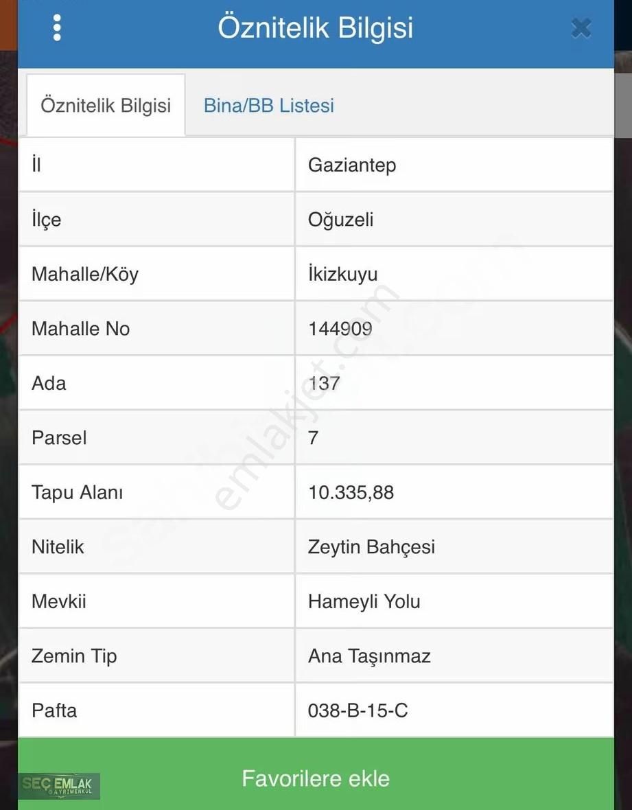 Seç Emlak'tan Oğuzeli-ikizkuyu Mah .tek Tapu Zeytinlik - Görsel 3