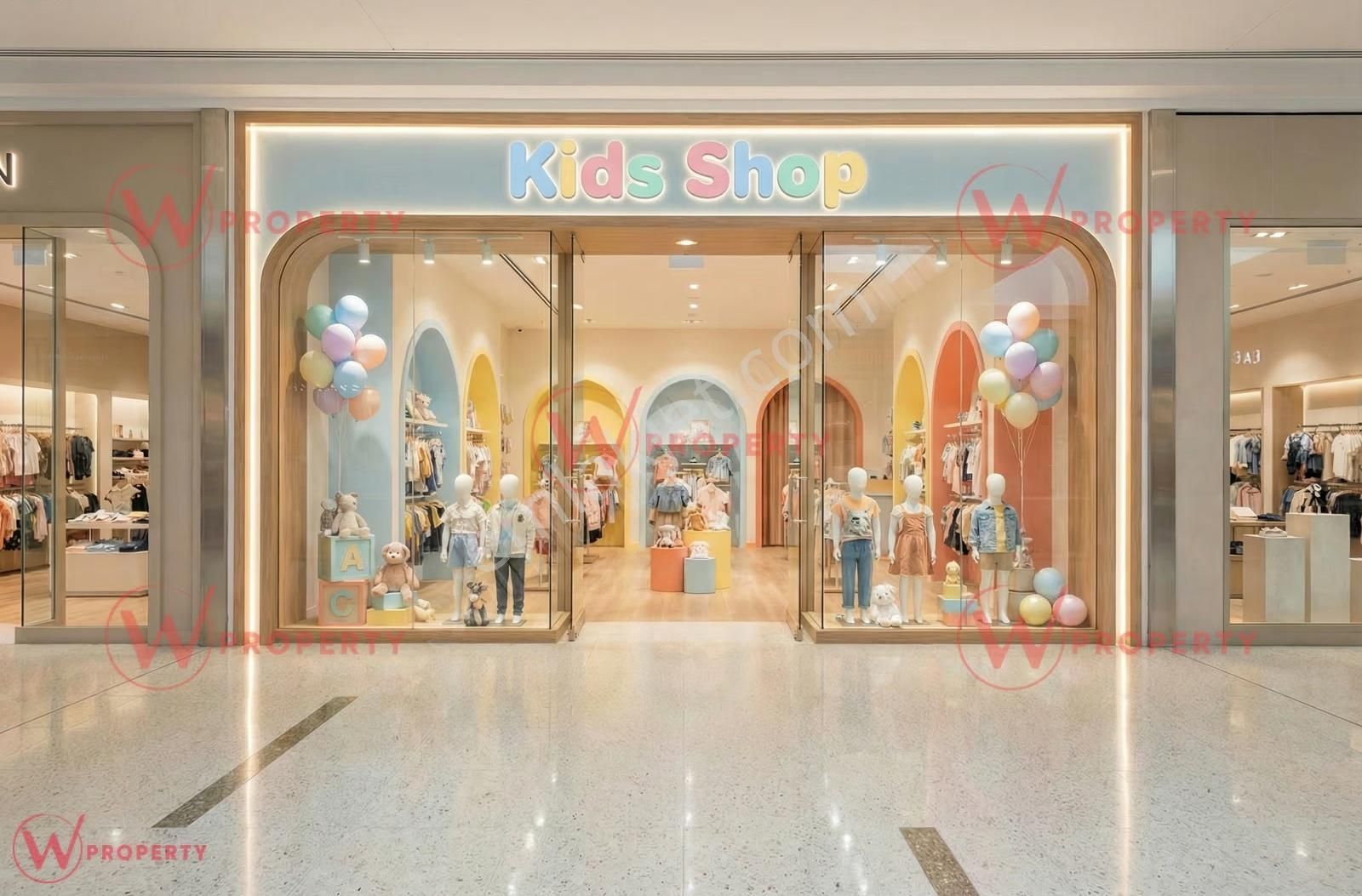 W Property'den Avm İçinde Devren Kiralık Çocuk Giyim Mağazası