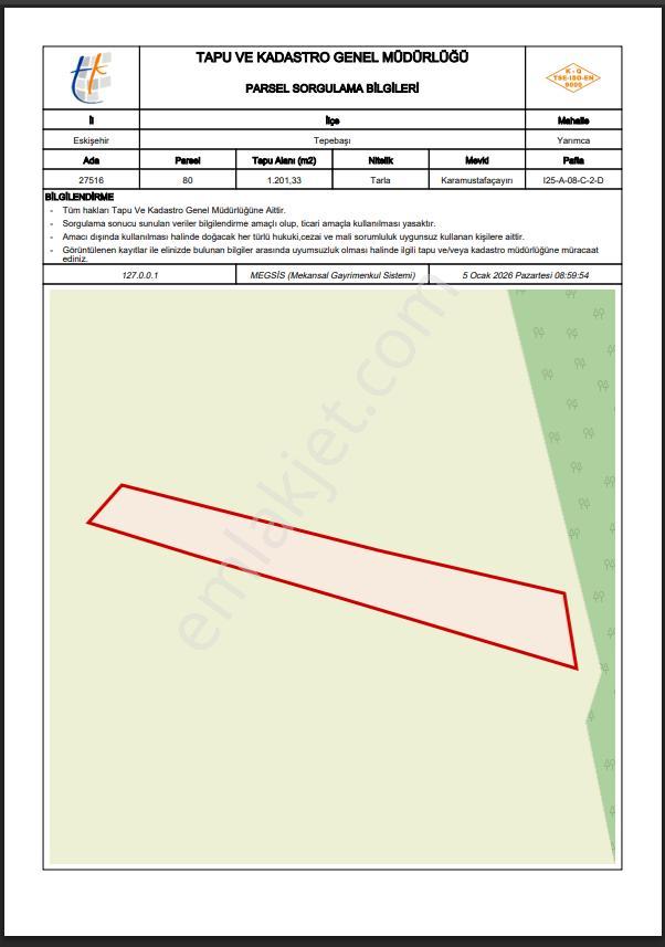 Recep Ümit Emlak'tan Yarımca Köyü Yanında Satılık 1200 M2 Gerçek Yatırımlık Kelepir Tarla. - Görsel 5