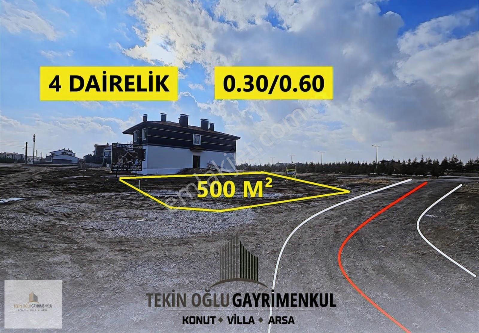 Villa Konut İçin İdeal | Meram Alakova 500 M² 2 Kat İmarlı Arsa