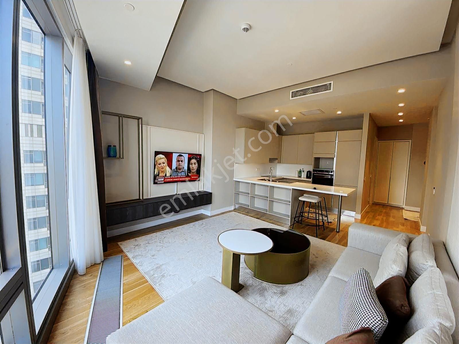 42 Maslak 2+1 136 M2 Lüks Eşyalı 15.kat Kiralık Daire - Görsel 2