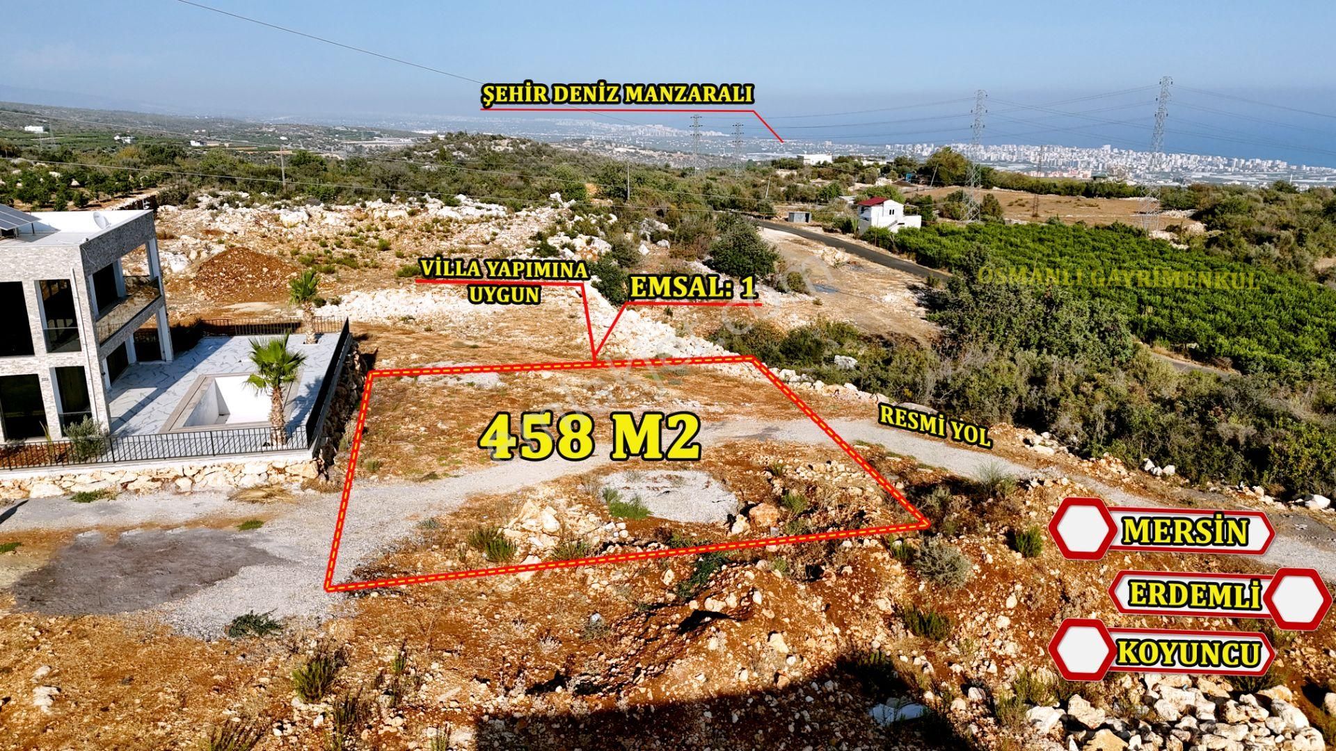 Erdemli Koyuncuda Villa İmarlı Deniz Manzaralı Arsa