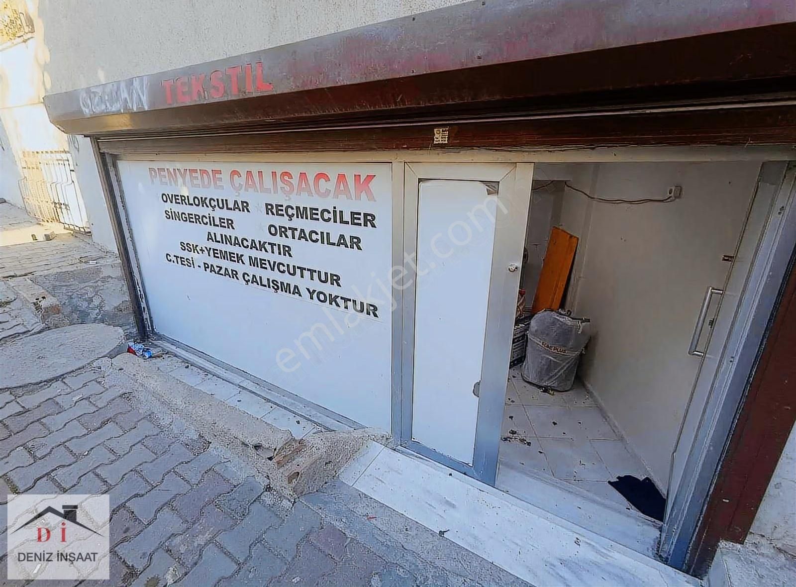 Deniz İnş. Kiralık Dükkan Düz Ayak Her İşe Uygun.