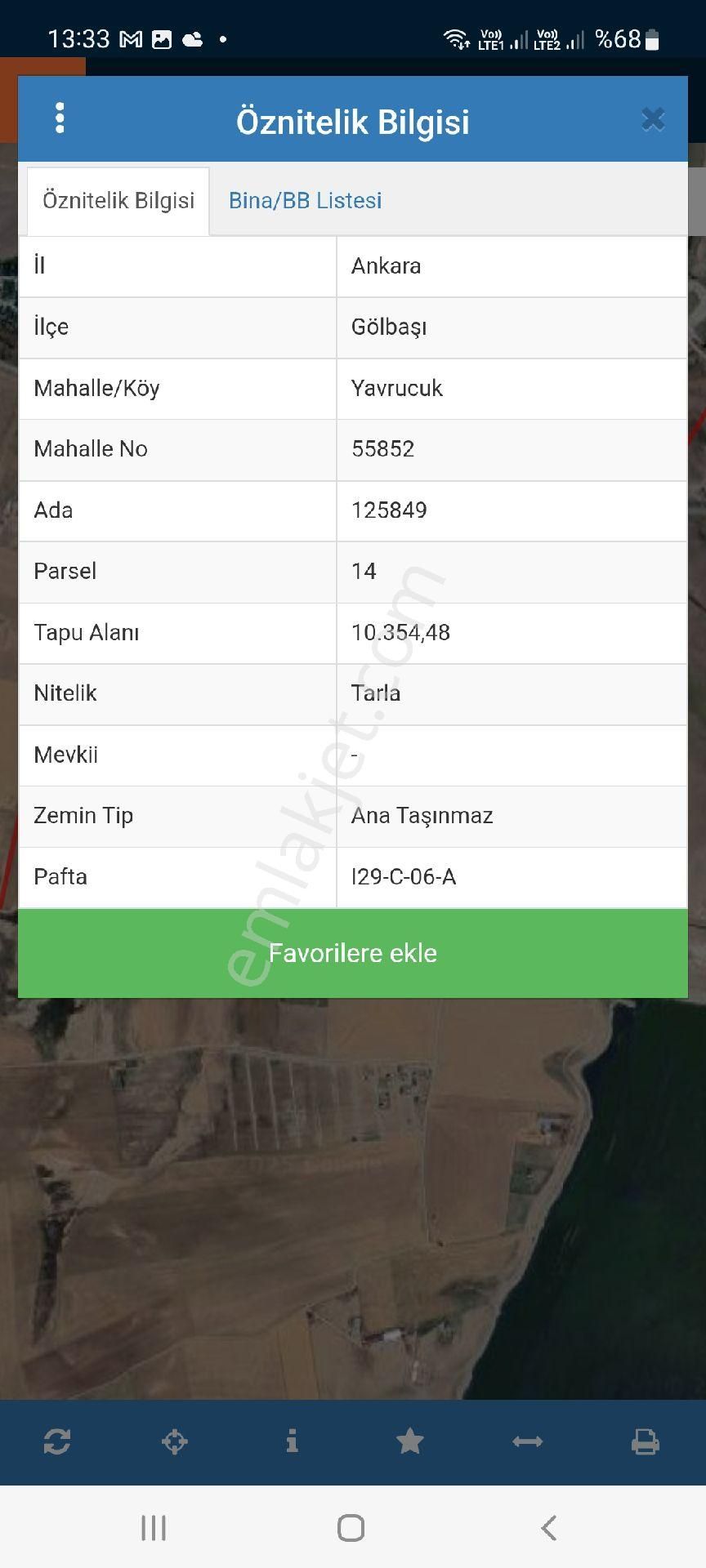 Gölbaşı Yavrucuk Ta Ana Yola 100 Metre Mesafede Satılık Tek Tapu Tarla - Görsel 3