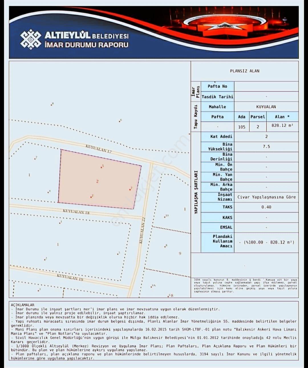 Balıkesir Altıeylül Kuyualan Mahallesinde Uygun Satılık Arsa - Görsel 6