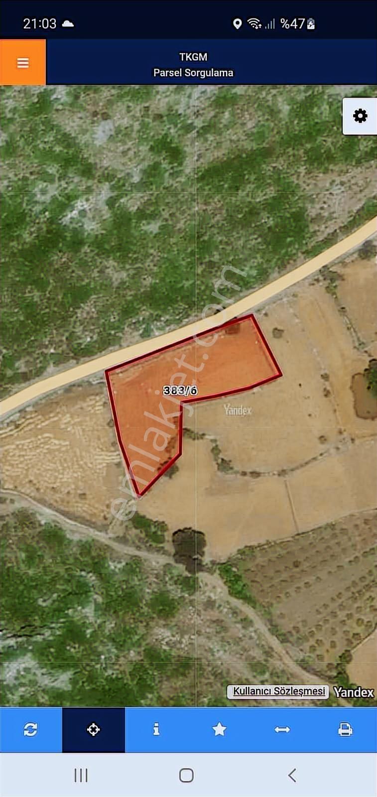 Marvera'dan Marmaris Söğüt'te 3743 M2 Yola Sıfır Hissesiz Tarla - Görsel 6