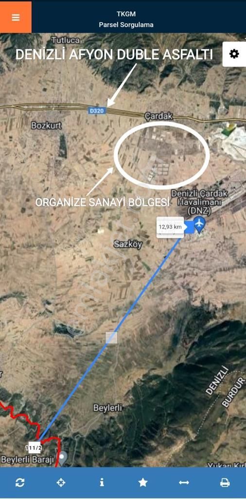 Çardak Söğüt Mah De Yerleşime Yakın 5638m2 Satılık Arazi - Görsel 11