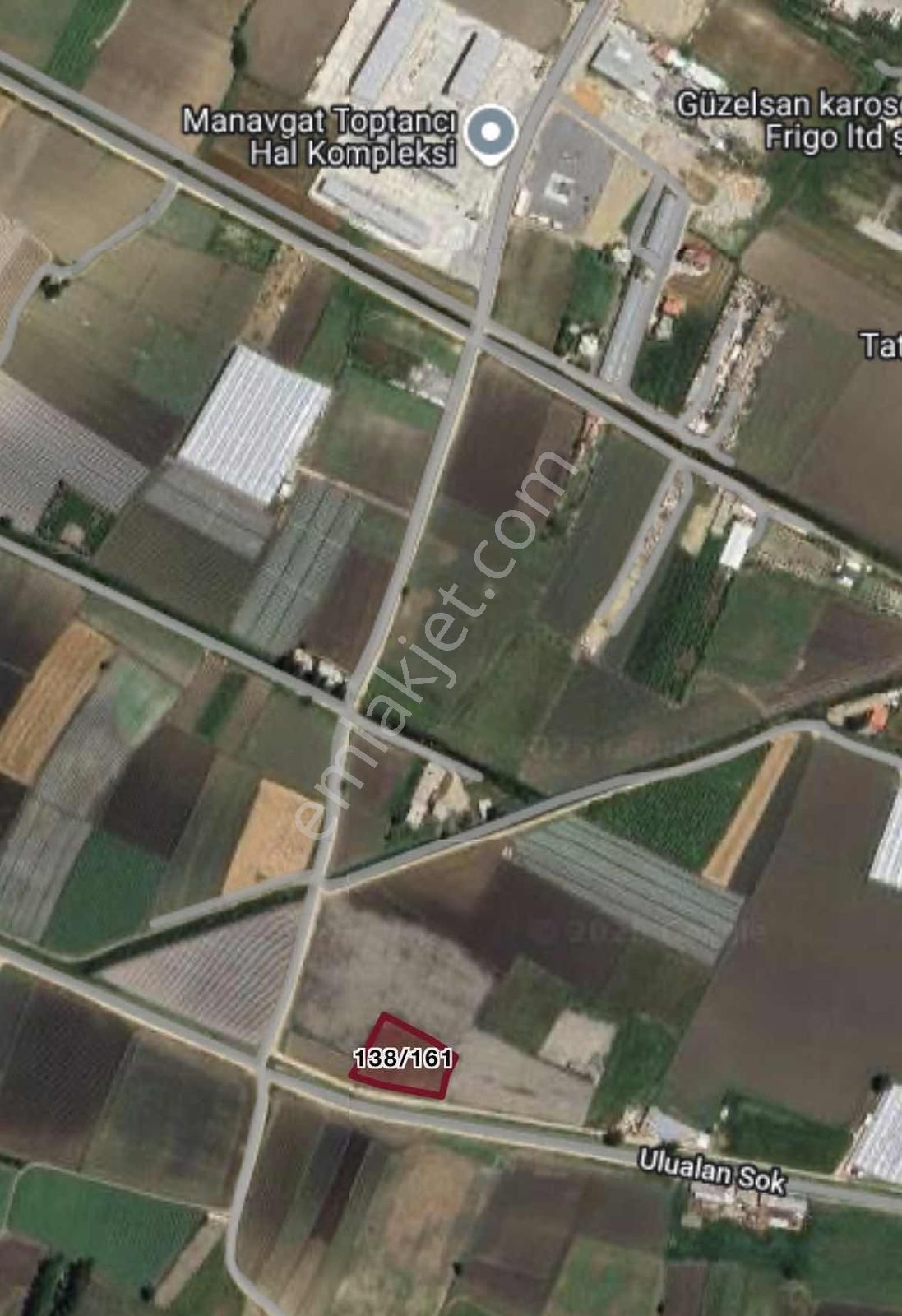 Antalya Manavgat Demirciler Toptancı Hali Yakını Kiralık Tarla - Görsel 2