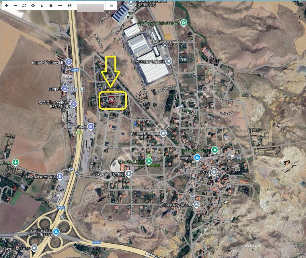 Gölbaşı Oğulbeyde 1047m2 Tek Tapu Mükemmel Arsa Karadeniz Emlakt - Görsel 3