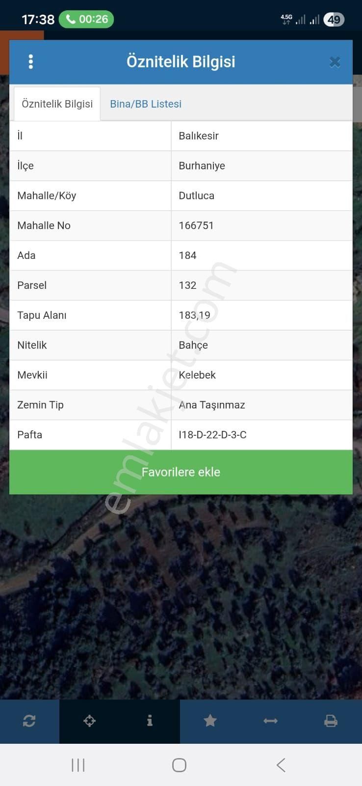 Pak Yapı'dan Satılık Hobi Bahçesi Burhaniye Dutluca Mah. - Görsel 8