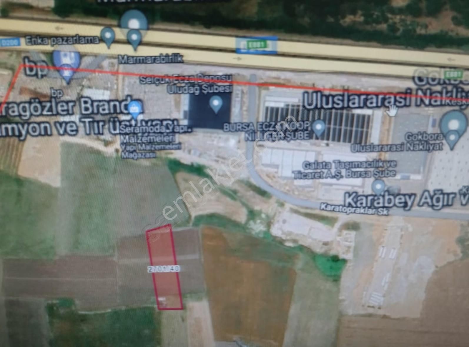 İzmir Yoluna 200 Metre Uzaklık, Ürünlü'de Satılık Hisseli Tarla - Görsel 3