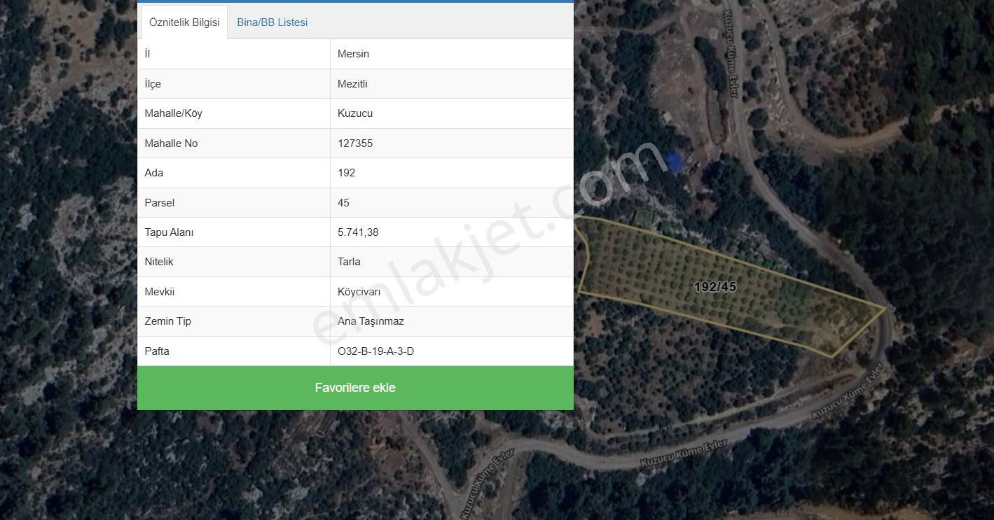Asya'dan Mezitli Kuzucu Tek Tapu Bahçe