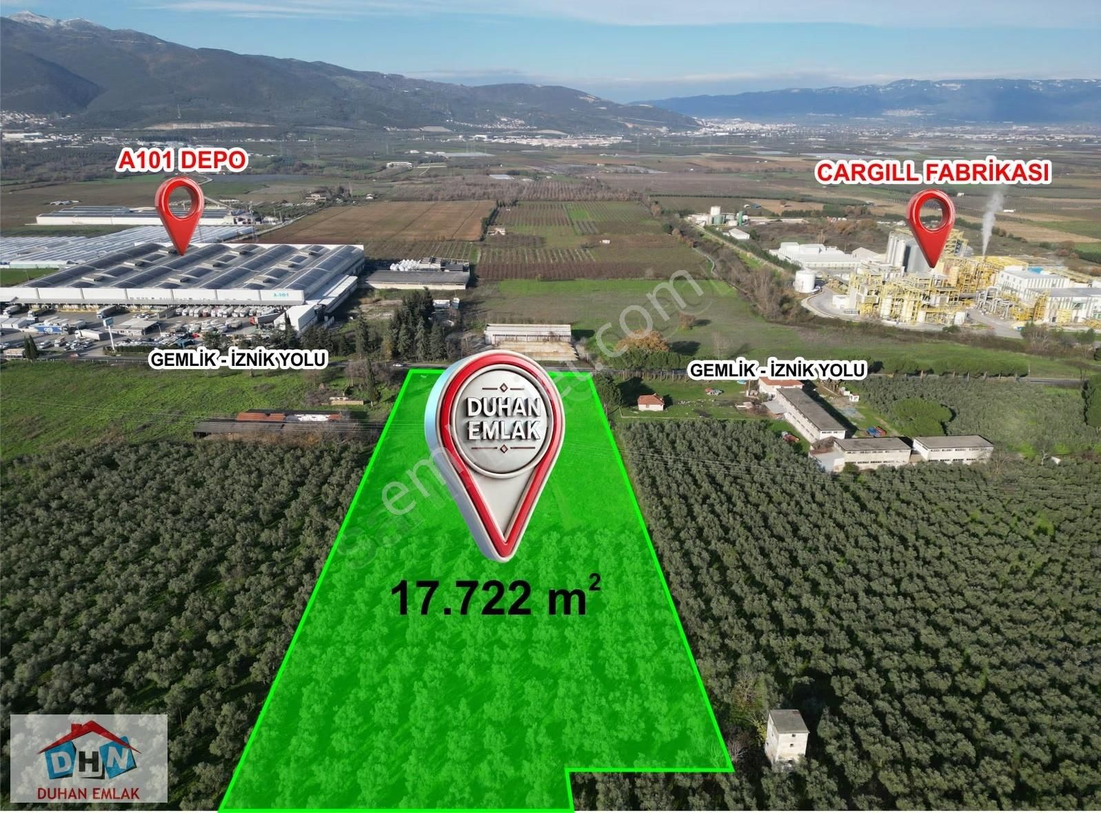 Duhan'dan Stratejik Konumda 73 M Ana Yol Cepheli 17.722 M2 Arazi - Görsel 16