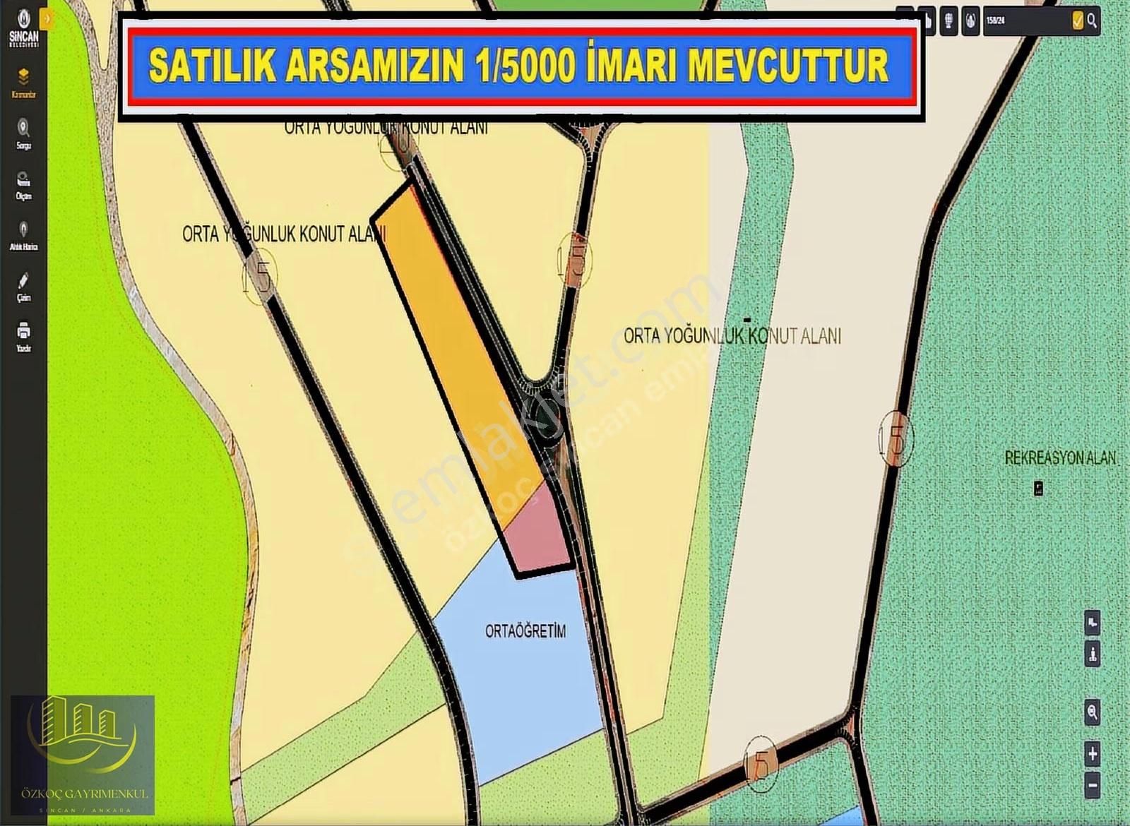 Temelli Bacıda 5000' Lik Plan İçinde Yatırımlık 2310 M² Hisse
