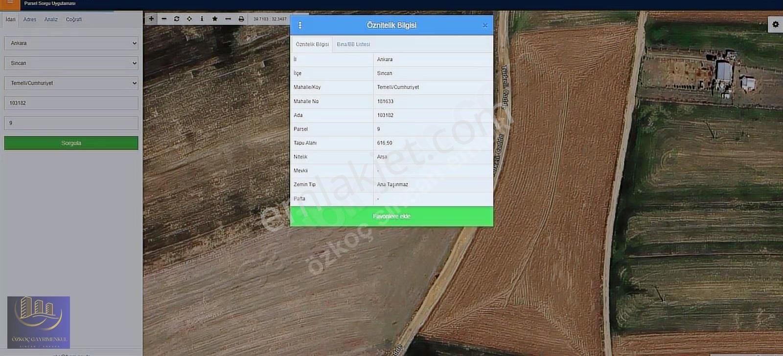 Sincan Temelli Tek Tapu İmarlı 616 Emsalsiz Son Arsa - Görsel 14