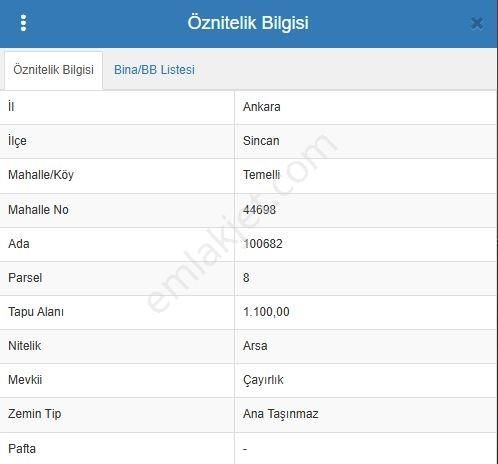 Sincan Temelli 1100m2 Su Aboneliği Depo Barakalı Tek Tapulu Arsa - Görsel 4