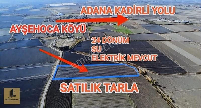 Kozan Gayrimenkulden Tek Tapu 24 Dönüm Sulu Tarla