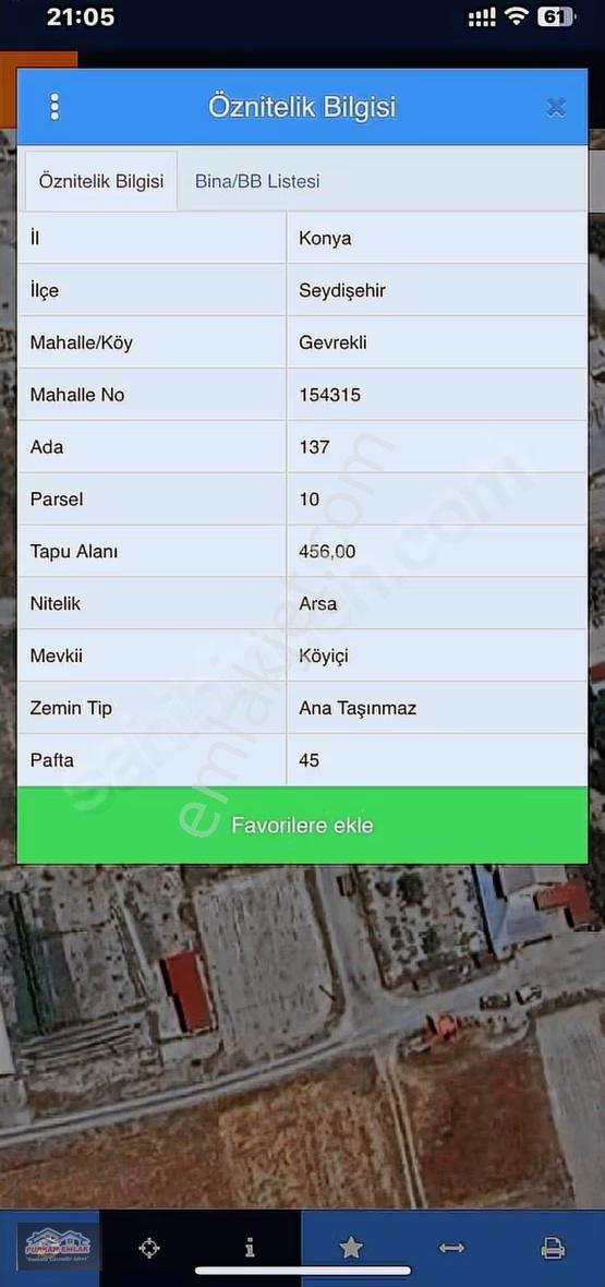Seydişehir Gevrekli De Tek Kat Yapıtı İle Birlikte Satılık Arsa - Görsel 7