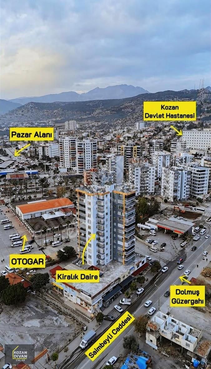 Kozan Divan Emlak'tan Otogara Komşu Kapalı Mutfak 3+1