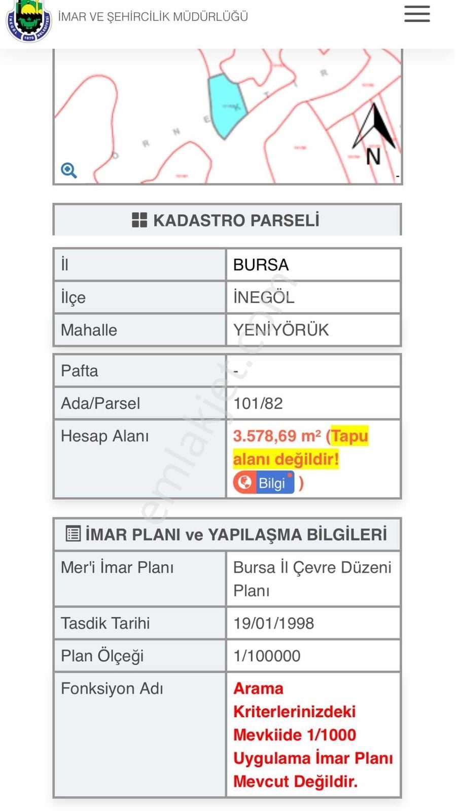 İnegöl Yeni Yörük'te Hamzabey Osb'ye Yakın Satılık Arazi - Görsel 7