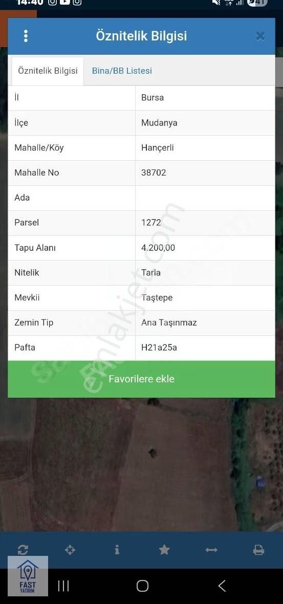 Mudanya Hançerli'de Satılık Fırsat Tarla ( Badırga'ya Çok Yakın - Görsel 5