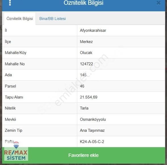 Afyonkarahisar Merkez Olcak Köyünde Satılık Tarla - Görsel 7