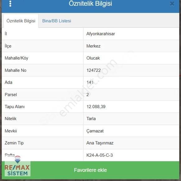 Afyonkarahisar Merkez Olcak Köyünde Satılık Tarla - Görsel 5