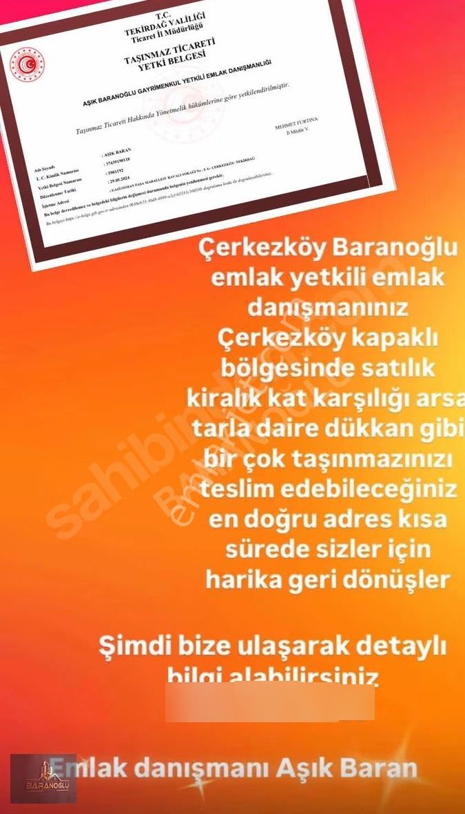 Saray Büyükyoncali'da 516 Metre² Satılık Villa Parseli - Görsel 13