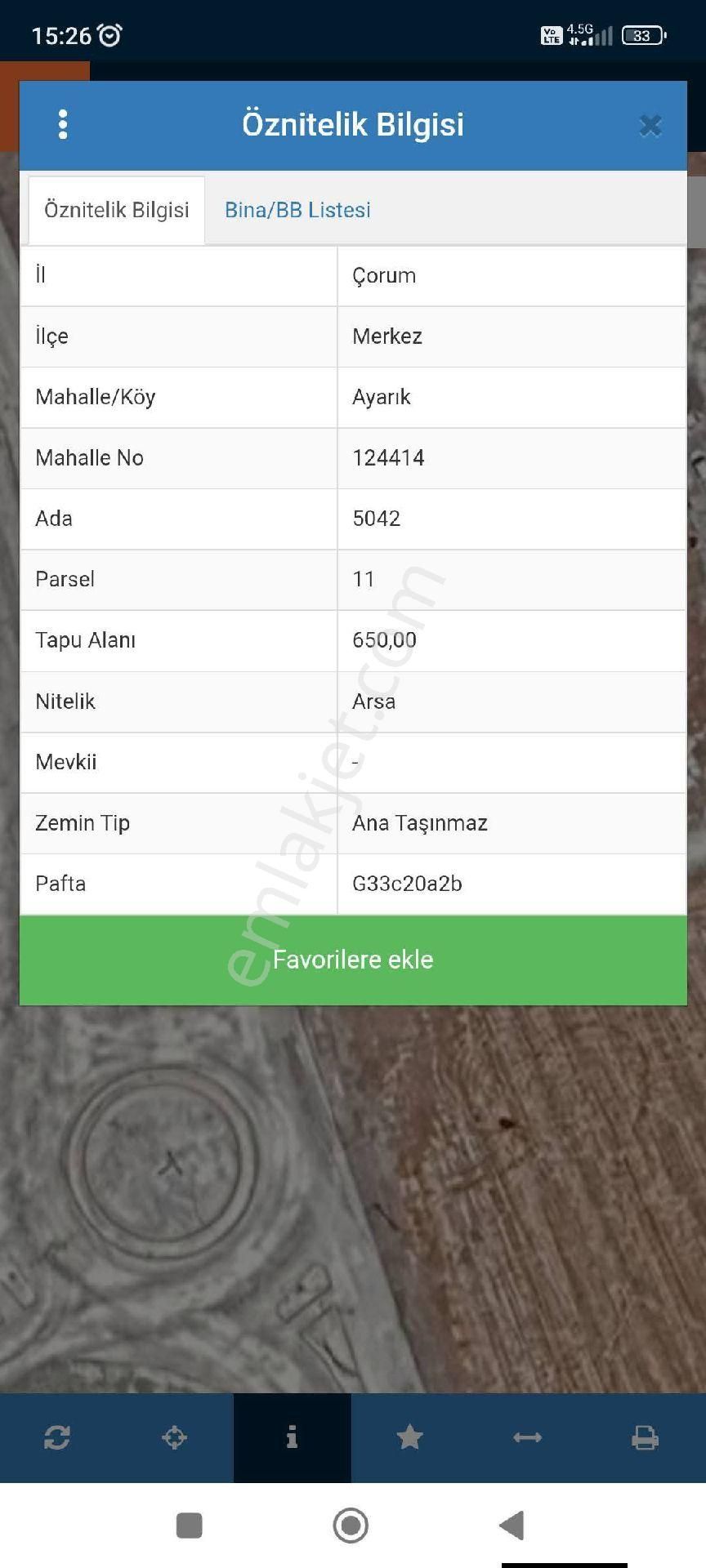 🏠 Çorum Truva Gayrimenkul Satıyor✅ Çorum Merkez Ayarık 5042 Ada, 11 Parsel, 650 M2 Villa Arsası