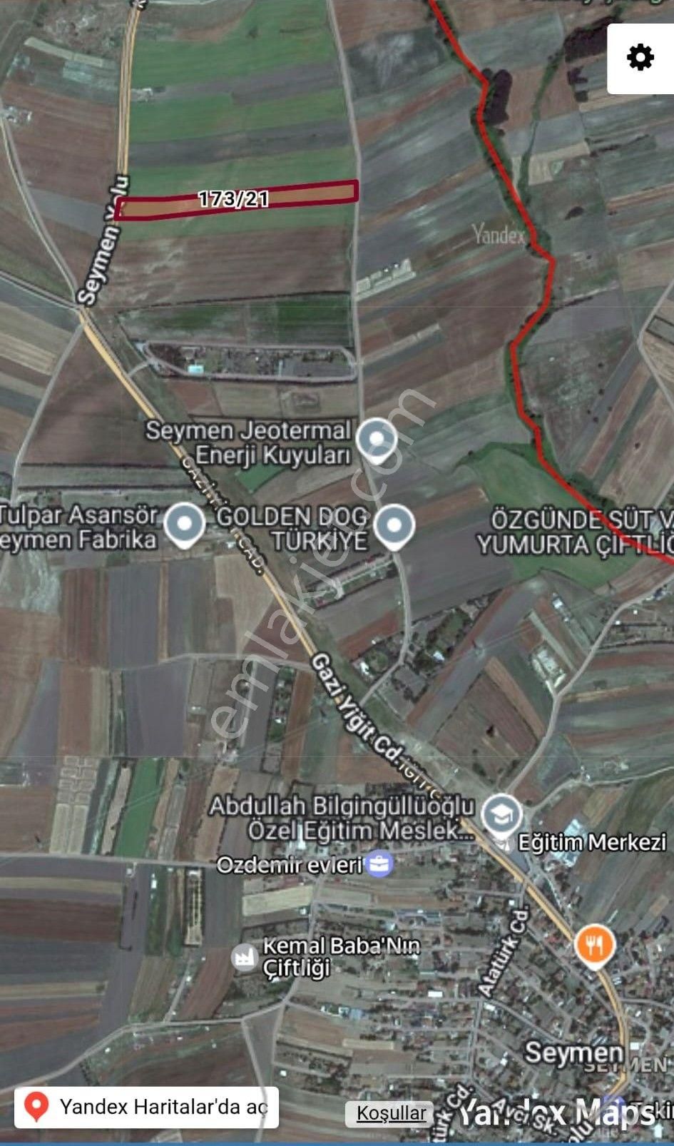 Remax Necati Kurt / Silivri Seymen'de Yatırımlık 1.729 M² Satılık Arazi