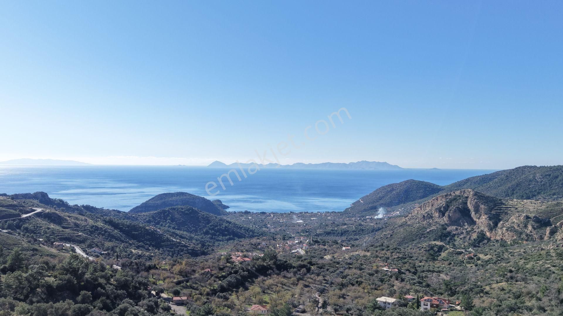 Datça Mesudiyede Panoramik Deniz Manzaralı 7.609m² Zeytinlik - Görsel 7