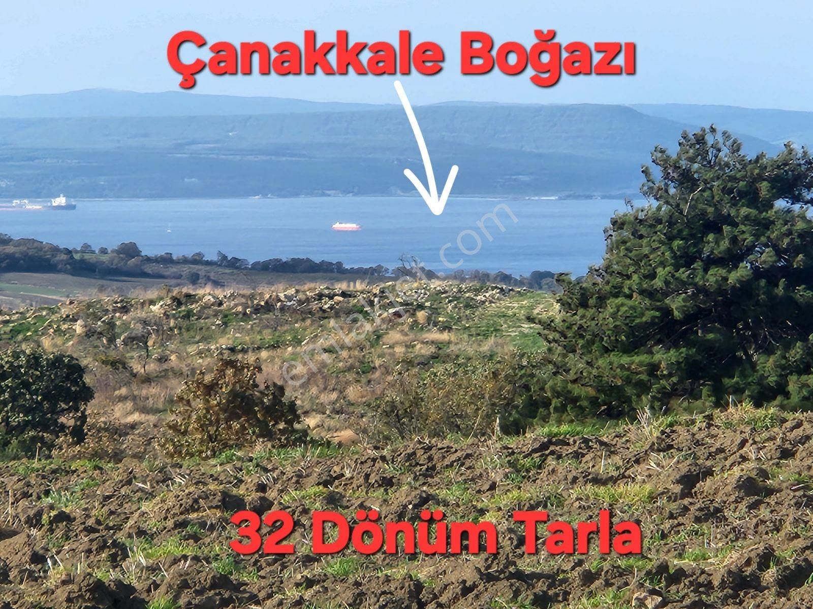 Çanakkale Merkez Yukarıokçular Satılık Boğaz Manzaralı Tarla. - Görsel 3