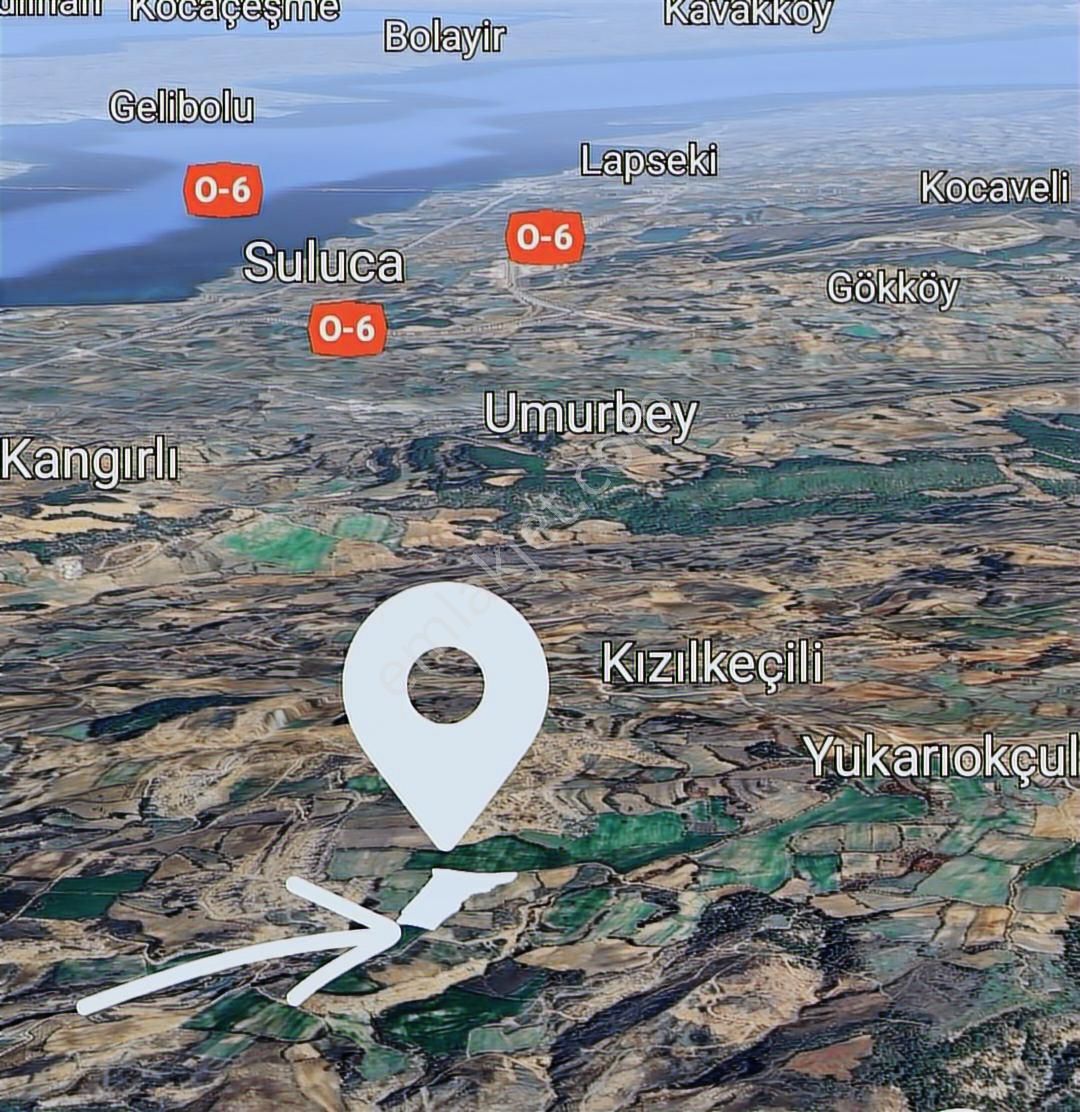 Çanakkale Merkez Yukarıokçular Satılık Boğaz Manzaralı Tarla. - Görsel 14