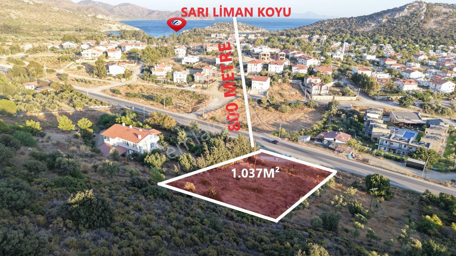 Full Deniz Manzaralı Anayol'a Sıfır Sarı Limanda 1.037m² Arsa - Görsel 8