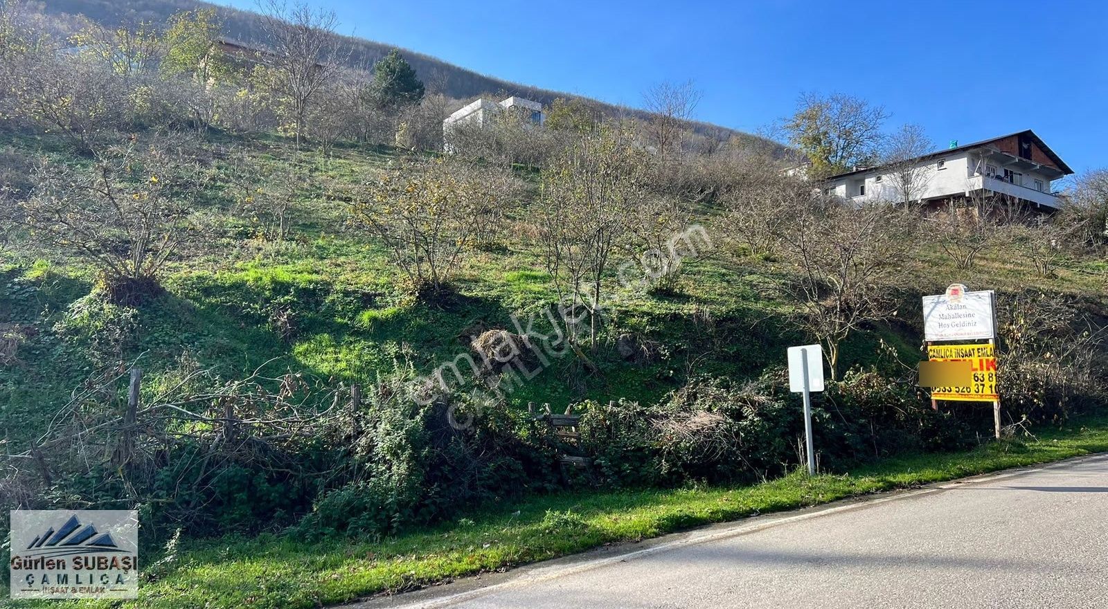 Çamlıcadan Yola Cephe Köyün Girişinde Satılık Mantıklı Tarla