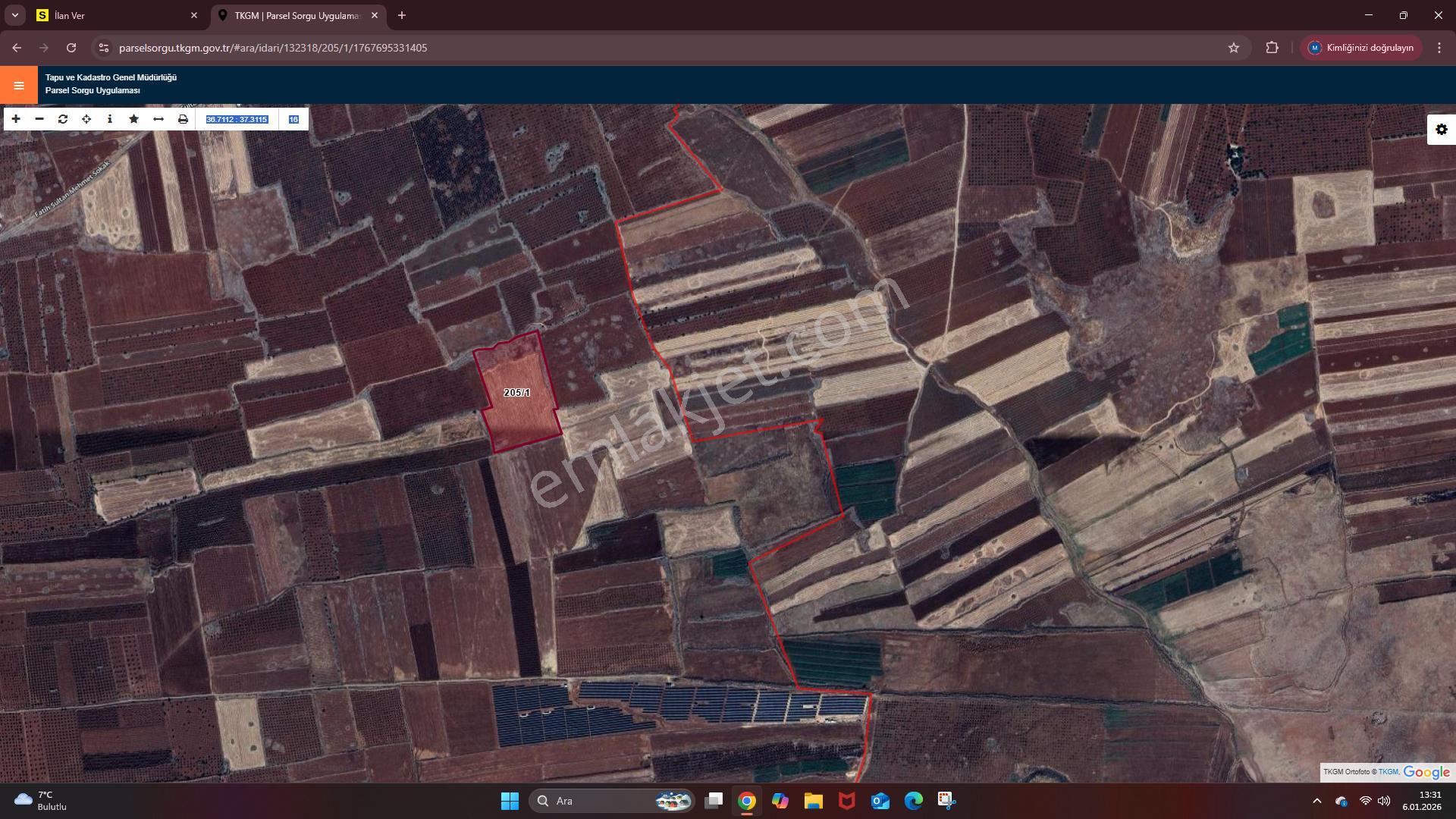 Fırsat Arazi Yavuzlu'da Satılık 44700m2 Tarla Hanedan Emlak'tan