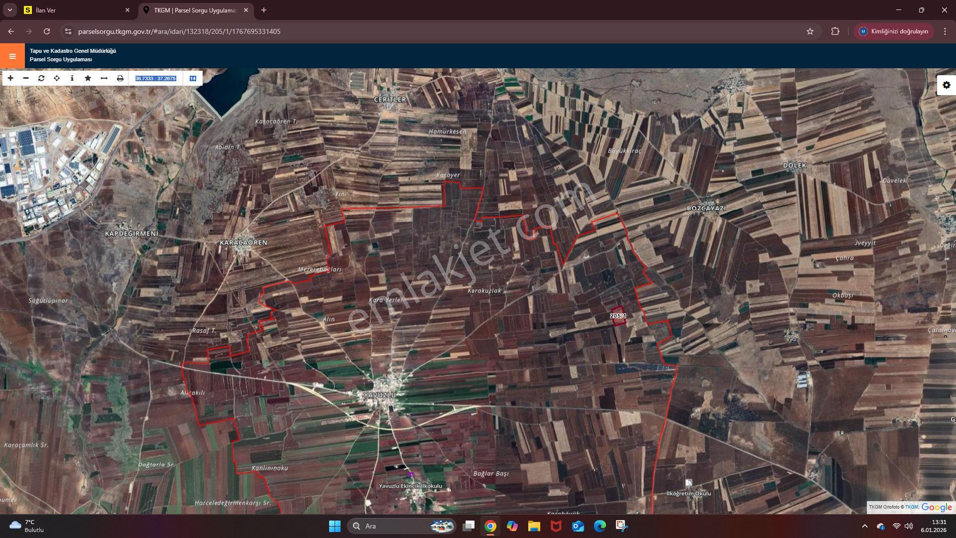 Fırsat Arazi Yavuzlu'da Satılık 44700m2 Tarla Hanedan Emlak'tan - Görsel 2