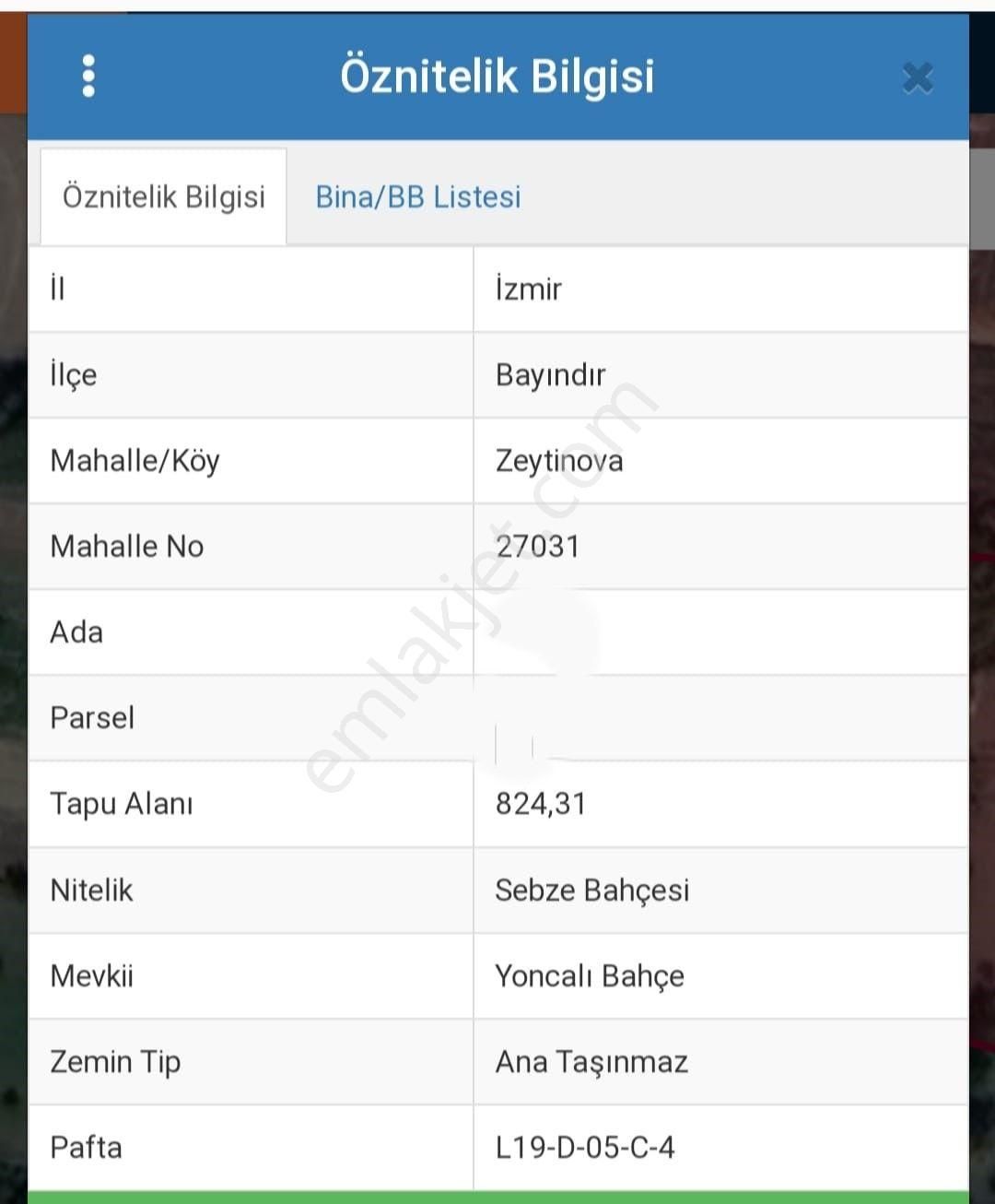 İzmir Bayındır Zeytinova Köyün Merkezinde Acil Satılık 825 M2 Bağ.bahçe - Görsel 3