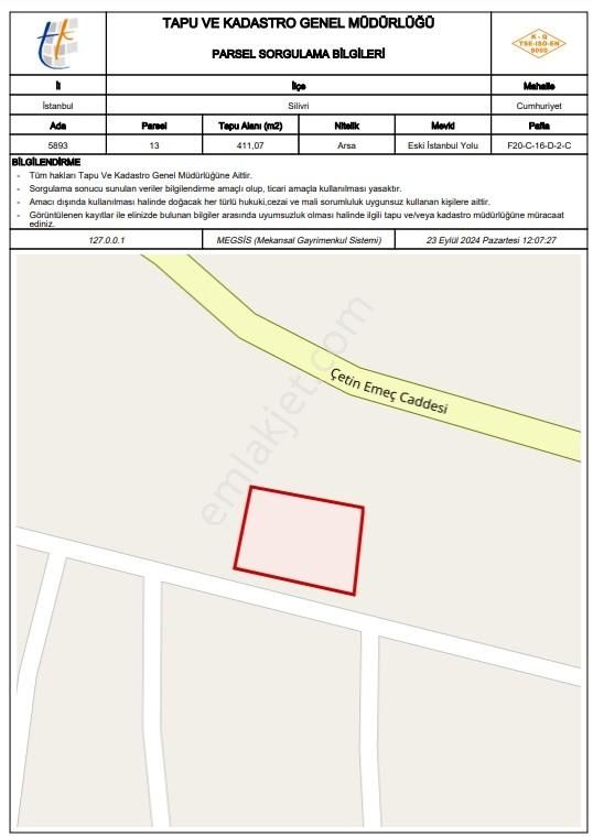 Silivri Cumhuriyet Mahallesi 411,07 M2 İmarlı Arsa Remax Astyle - Görsel 6