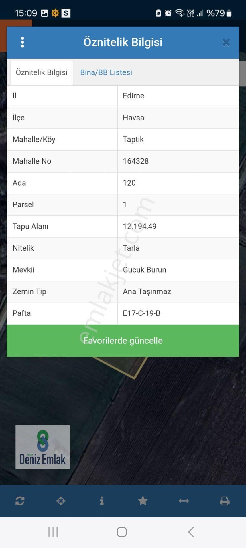 Denizden Edirne Havsa Taptıkta 12.194 M2 Satılık Tek Tapu Tarla. - Görsel 3