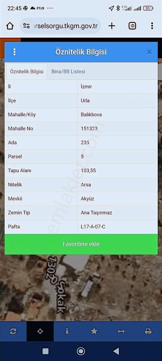 Muhendis Emlak'ta Urla Balıklıova Köy İçinde 103 M2 Arsa Satılık - Görsel 13