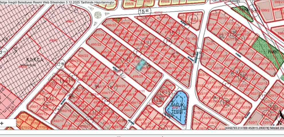 Sinan Enlaktan Akhisar Huzur Mahllesinde Satılık Arsa - Görsel 6