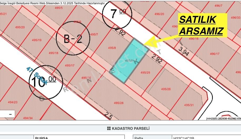 Sinan Enlaktan Akhisar Huzur Mahllesinde Satılık Arsa - Görsel 9