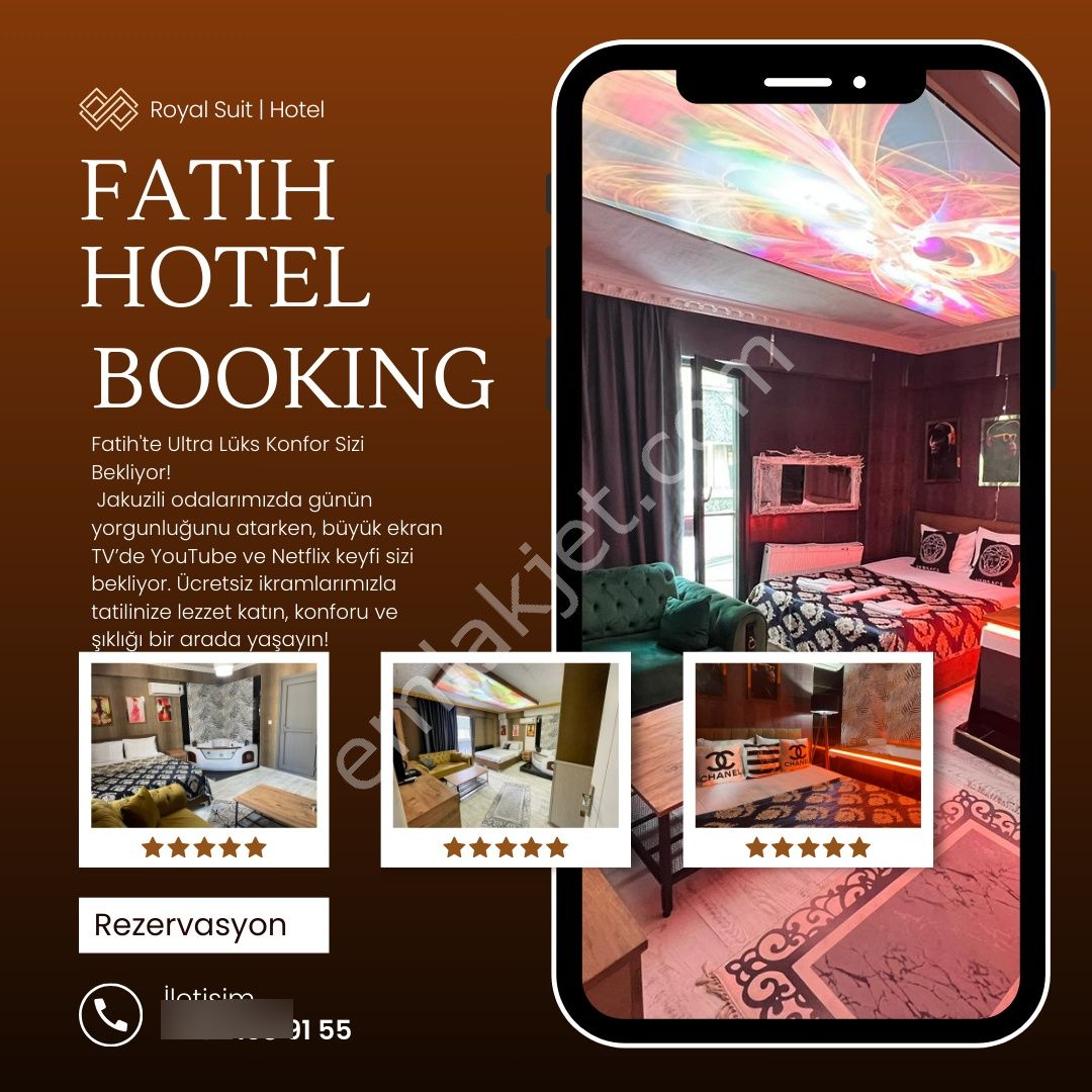 Fatih Ultra Lux Jakuzili Günlük Kiralık Daireler - Görsel 4