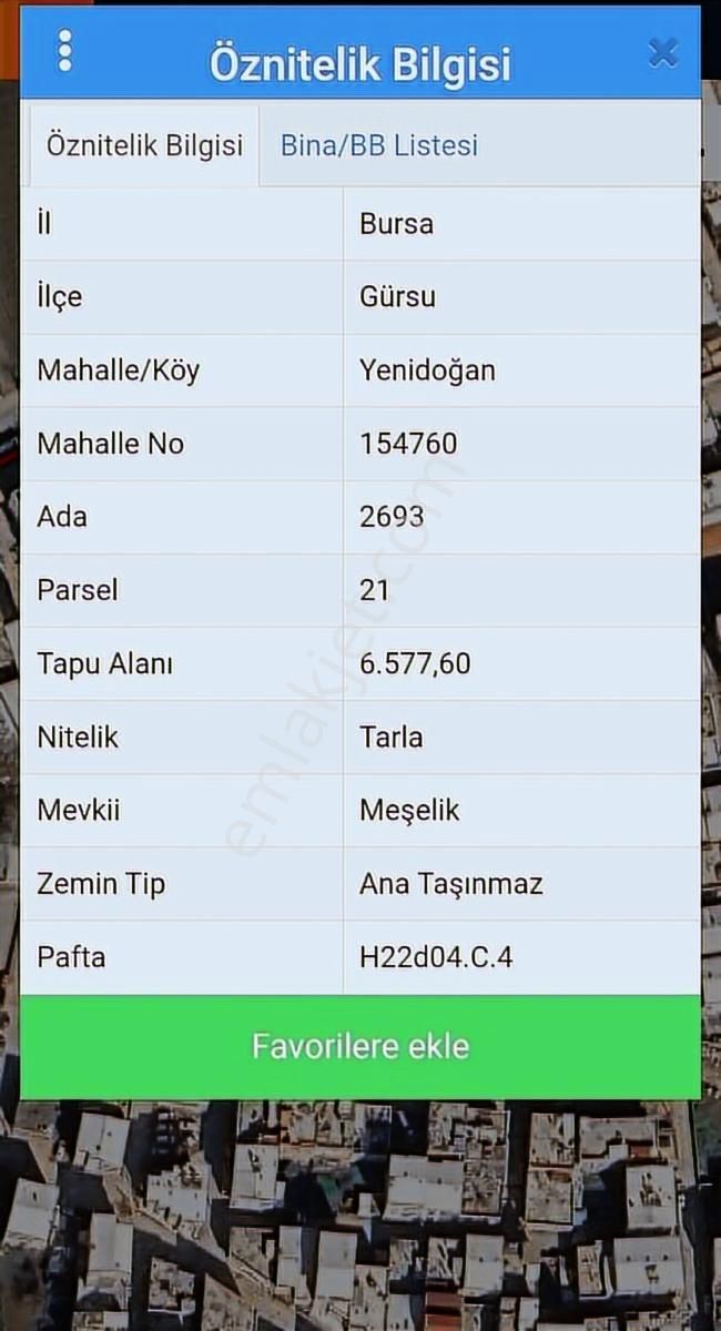 Bursa Gürsu Yenidoğan Satılık 152 M2 Arsa. - Görsel 4