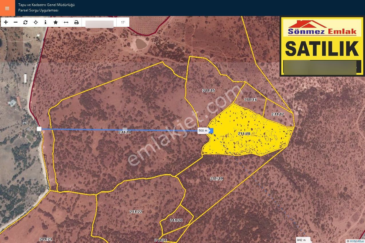 Dikili Demirtaş,ta Köy Merasına Bitişik Satılık 27 Dönüm Arazi