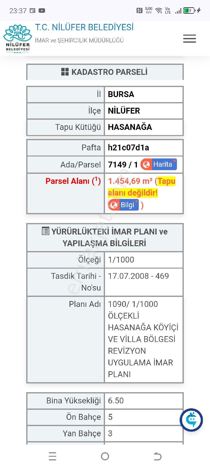 My Ekipdenbursanilüferhasanağadavilla İmarlı Arsa - Görsel 28