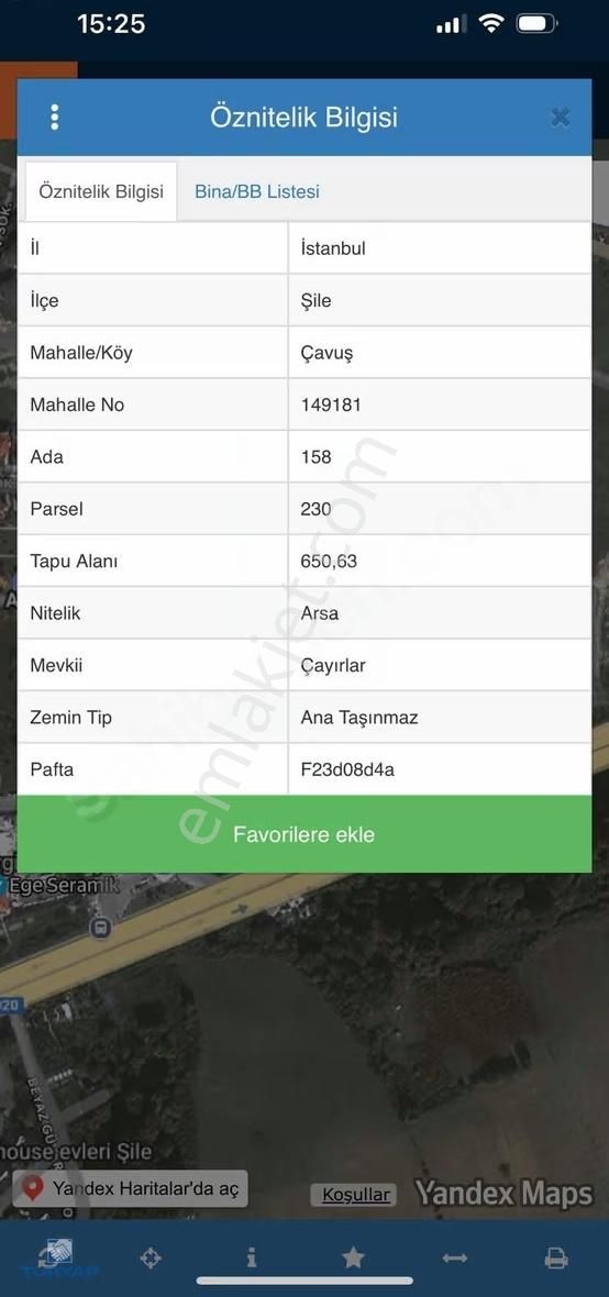 Çavuş Mah Villa İmarlı 650 M2 Satılık Arsa - Görsel 4