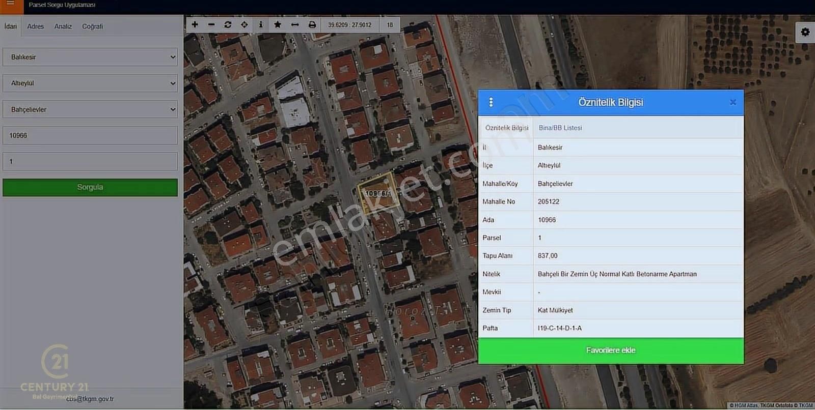 Century21 Bal'dan Balıkesir Bahçelievlerde Satılık 3+1 Daire - Görsel 23