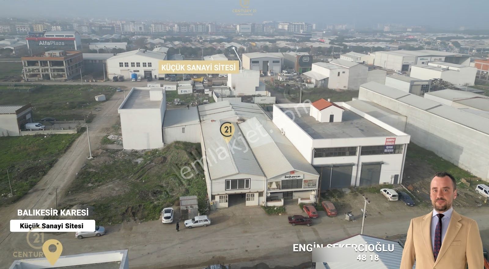 Century21 Bal'dan Paşaalanı Sanayi Bölgesinde Kiralık İşyeri